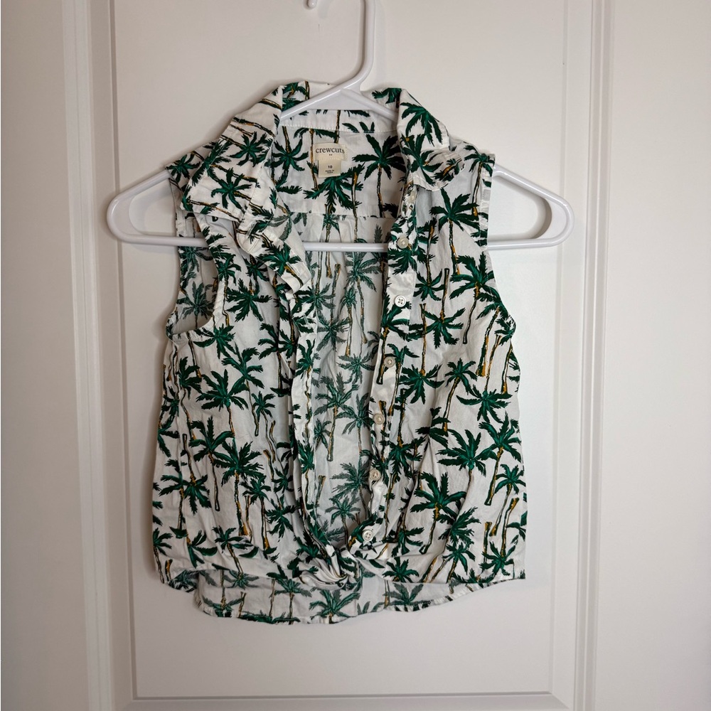 J Crew Girls Sleeveless Blouse